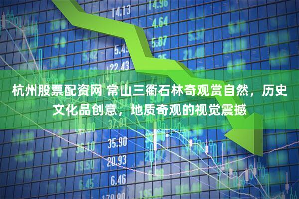 杭州股票配资网 常山三衢石林奇观赏自然，历史文化品创意，地质奇观的视觉震撼